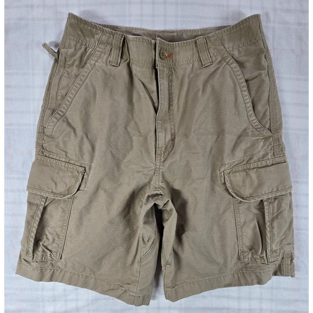 LL Bean Allagash Cargo Ripstop Shorts Mens Hiking Outdoors Item 503740 Tan 31